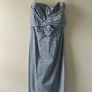 Veronica Beard strapless midi dress